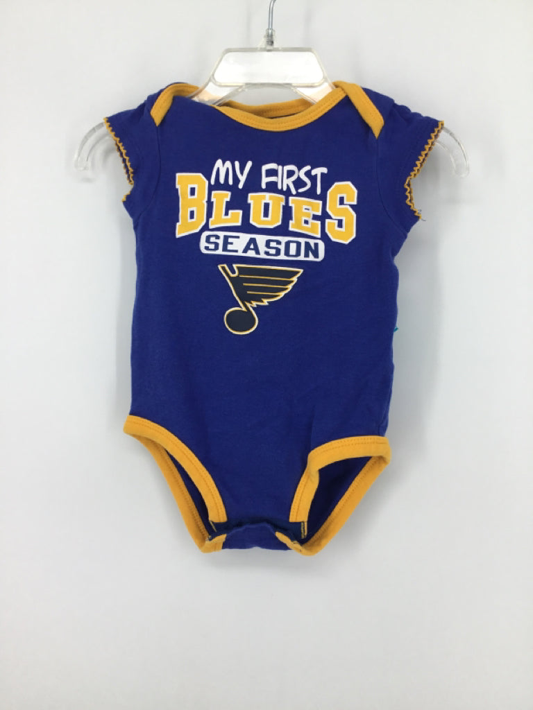 NHL Child Size 6-9 Months Blue Onesie