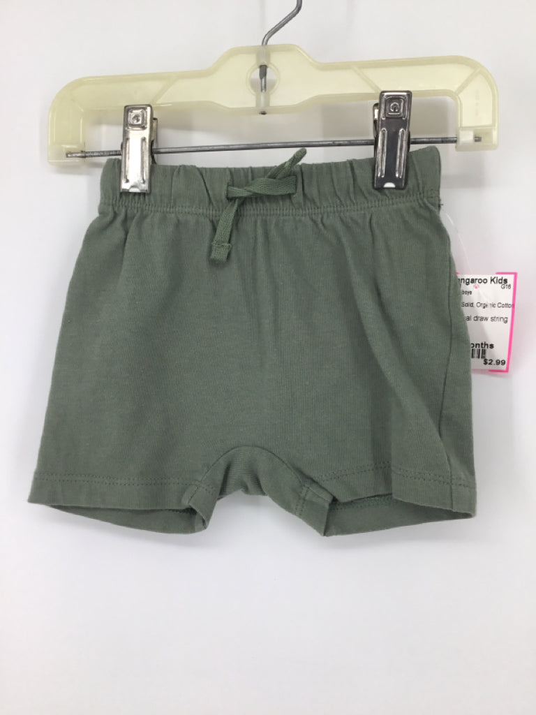 H & M Child Size 6 Months Green Solid Shorts - boys