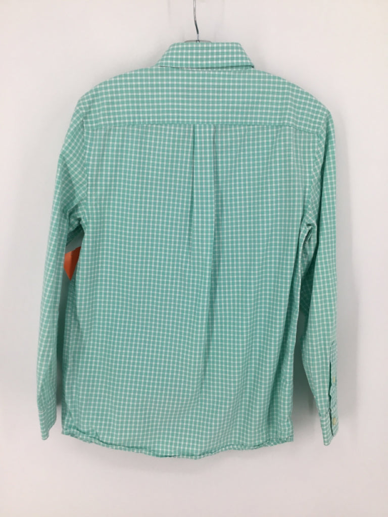 vineyard vines Child Size 12 Blue Checkered Shirt - boys