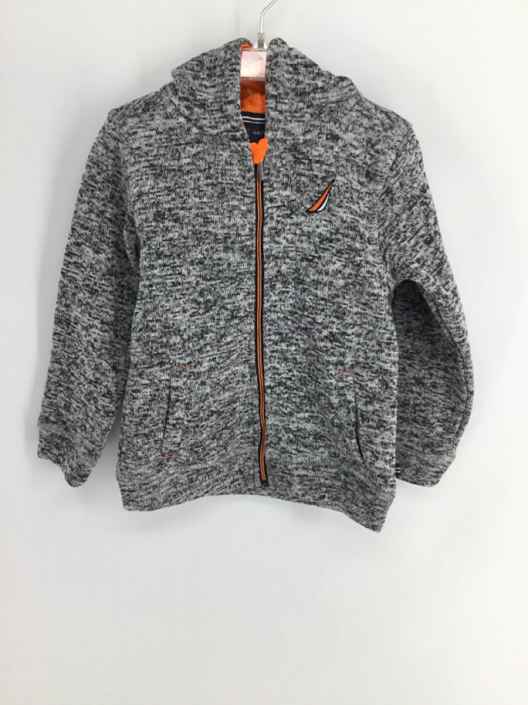 Nautica Child Size 4 Black Marbled Hoodie - boys