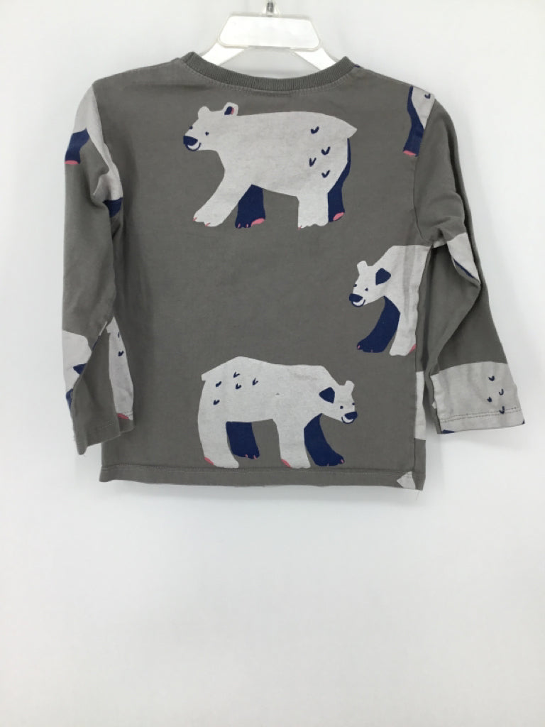 Zara Child Size 2 Gray Print T-shirt - boys