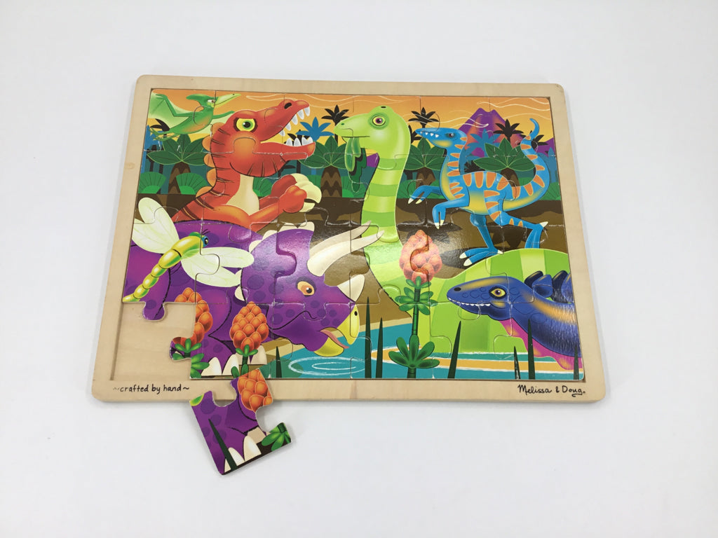 Melissa & Doug Wooden Dinosaur Puzzle