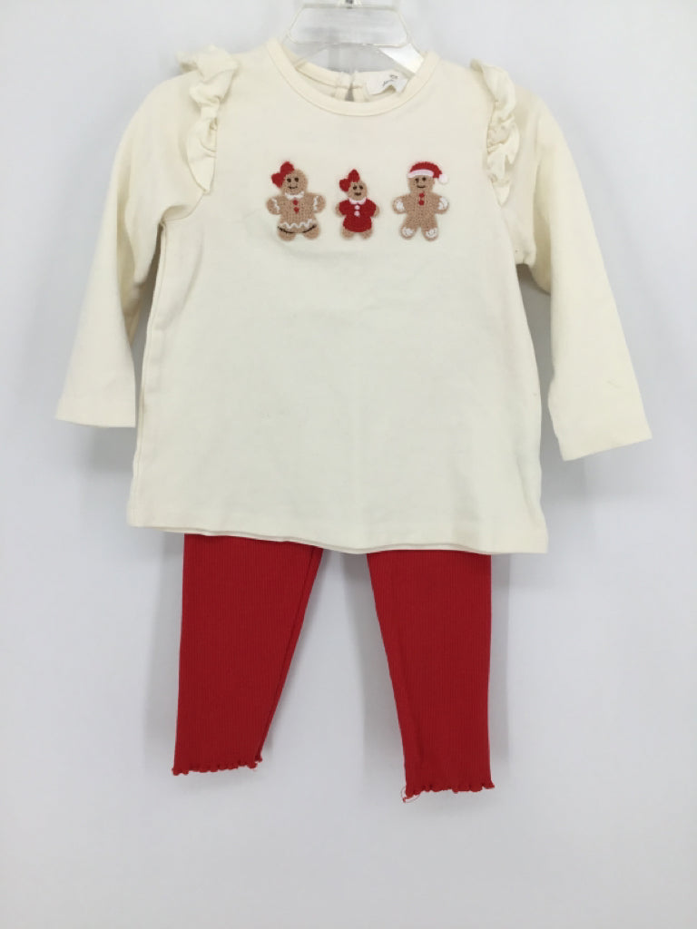 Starting Out Child Size 24 Months Cream Christmas Outfit