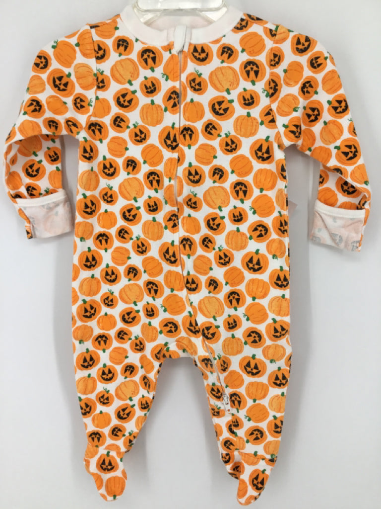 Old Navy Child Size 3-6 Months Orange Halloween Sleeper