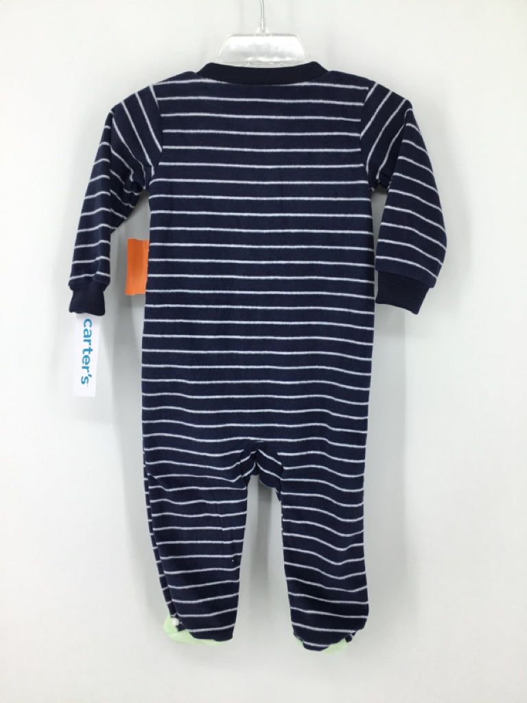 Carter's Child Size 9 Months Navy Sleepers