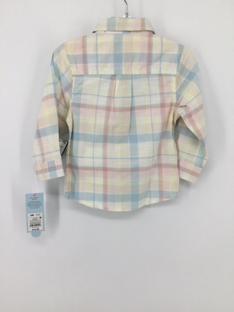Cat & Jack Child Size 18 Months Multi-Color Plaid Shirt - boys