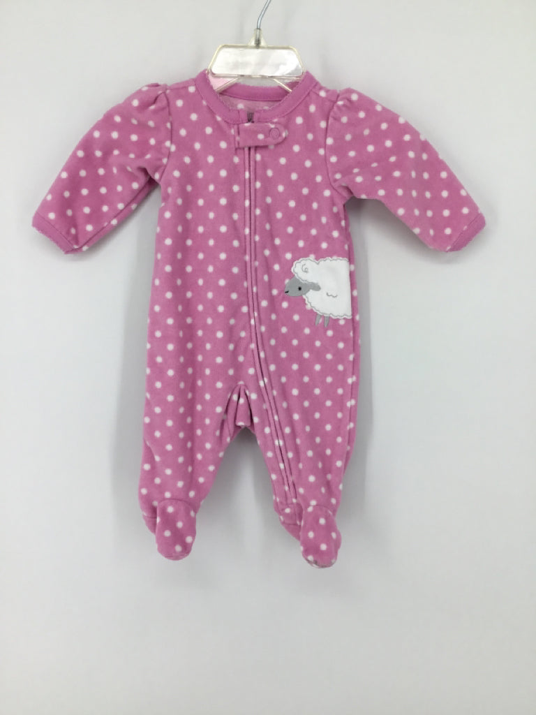 Simple Joys made by Carters Child Size Newborn Pink Sleepers