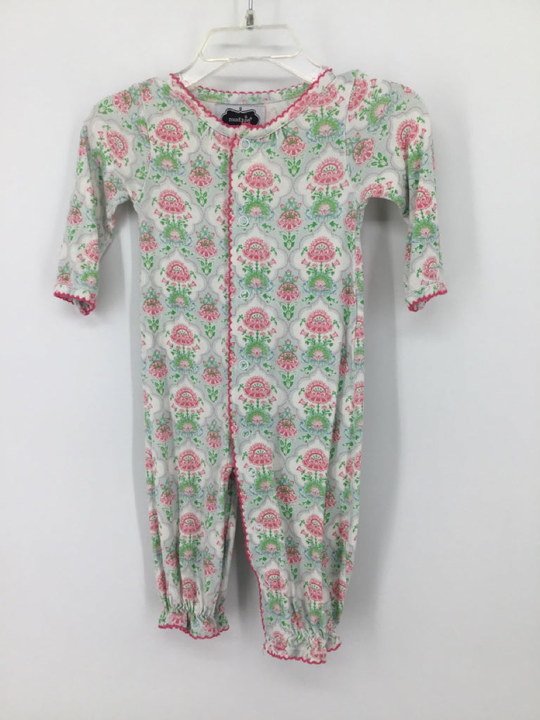 Mudpie Child Size 0-3 Months Multi-Color Pajamas - girls