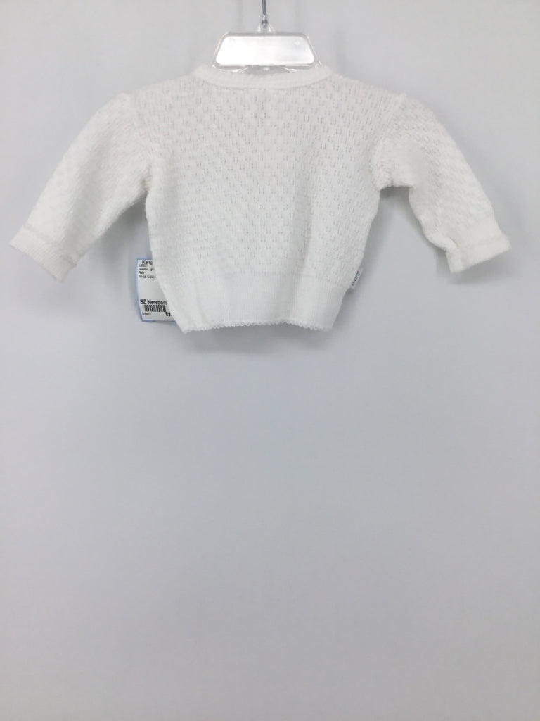 Paty Child Size Newborn White Sweater - girls