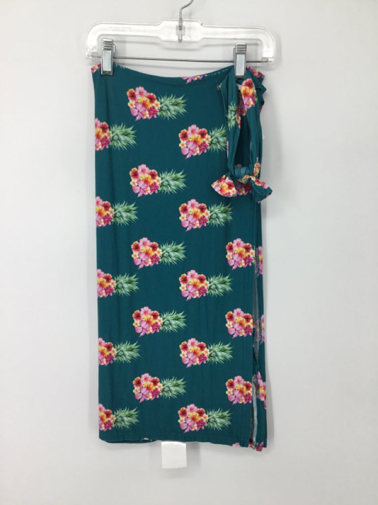 Posh Peanut Teal Floral Blanket & Headband Set