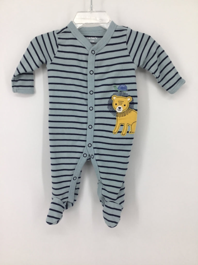 Carter's Child Size 3 Months Blue Sleepers