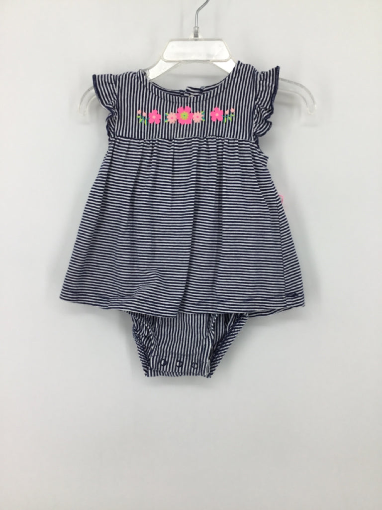 Simple Joys made by Carters Child Size 6-9 Months Navy Outfit - girls