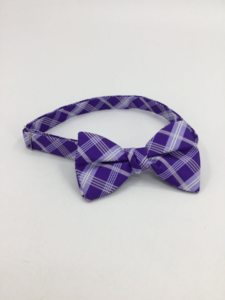 brandless Child Size Youth Purple Stripe Tie/Bowtie