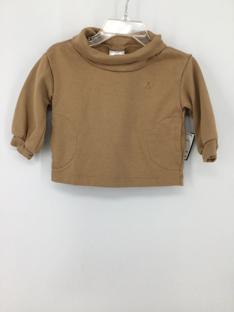 Baby Gap Child Size 6-12 Months Tan Solid Shirt - boys