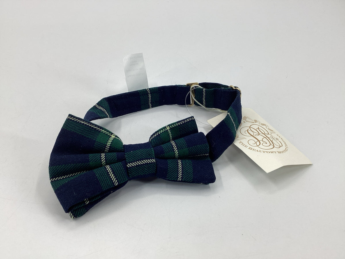 The Beaufort Bonnet Co Child Size 2 Green Plaid Bowtie