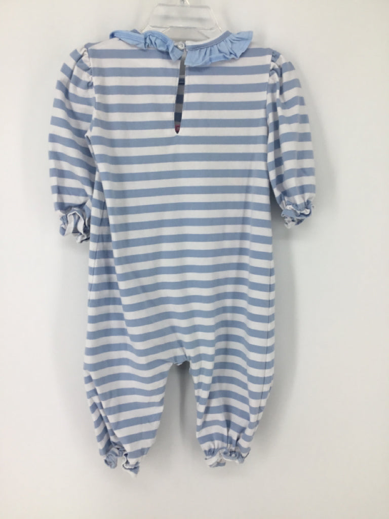 Stitchy Fish Child Size 9 Months Blue Thanksgiving Outfit