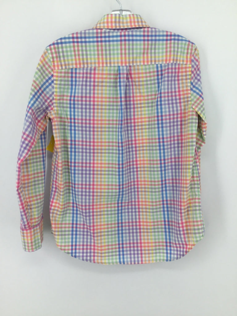 Crewcuts Child Size 8 Multi-Color Gingham Shirt - boys