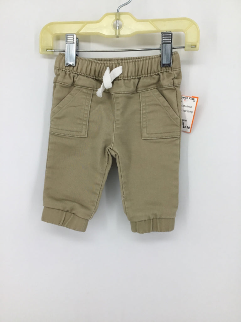 Cat & Jack Child Size Newborn Tan Solid Pants - boys