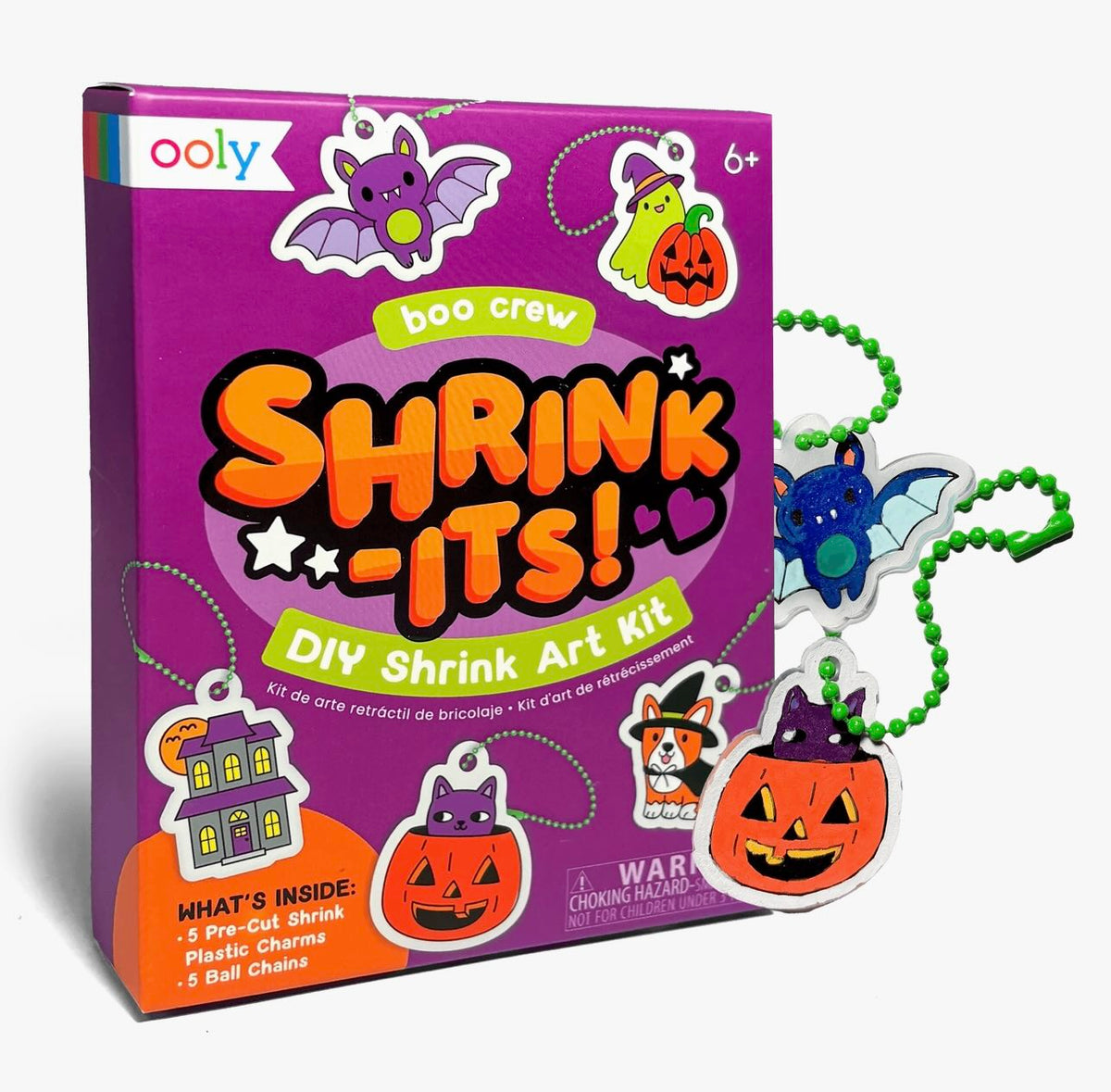 Ooly - Mini Shrink-Its! DIY Shrink Art Kit (Boo Crew)
