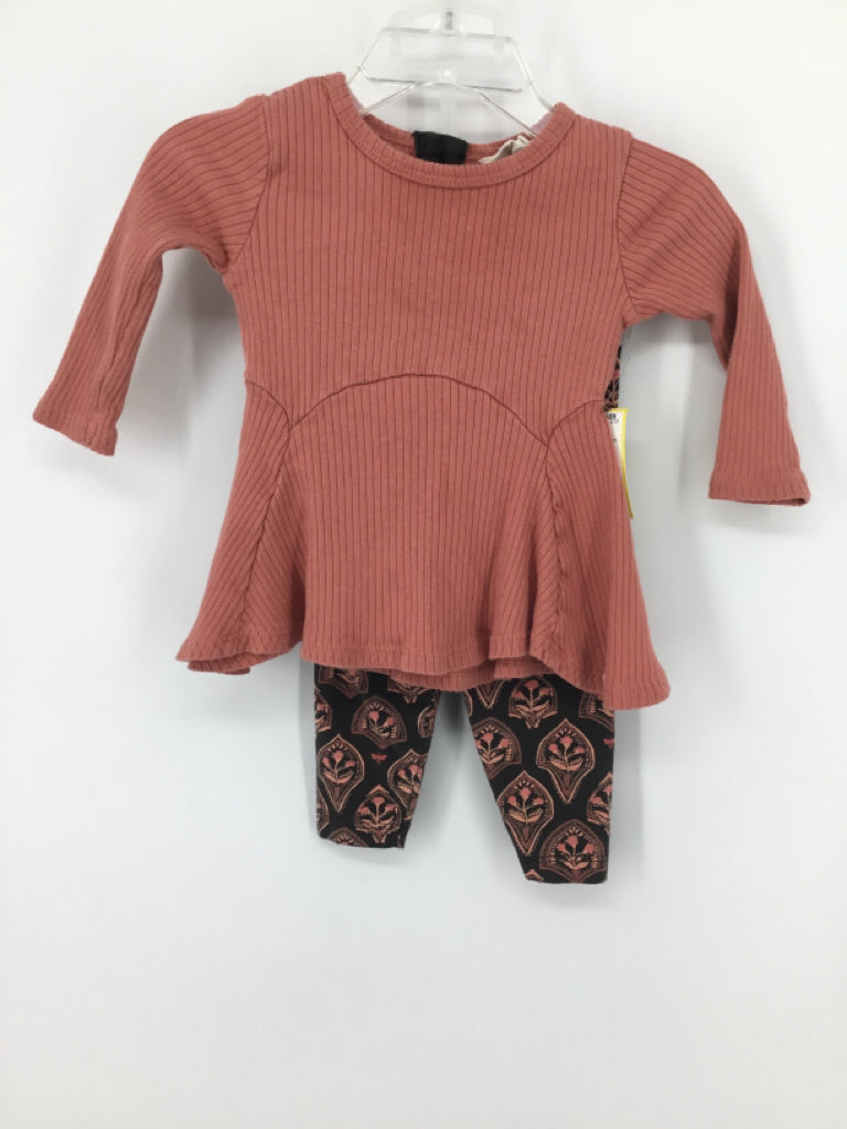 Burt's Bees Baby Child Size 0-3 Months Pink Outfit - girls