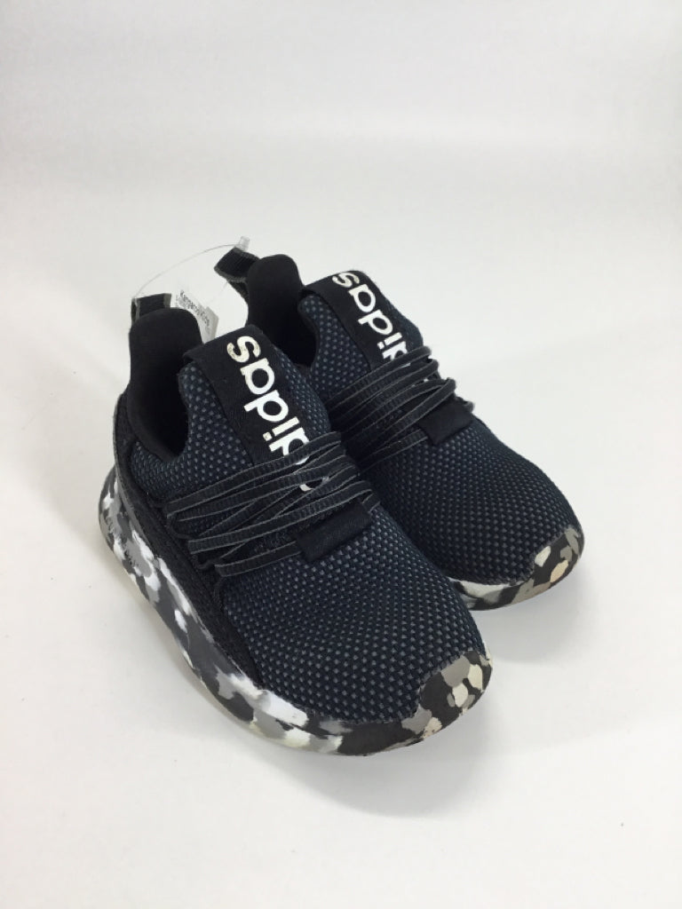 Adidas Child Size 8 Toddler Black Sneakers