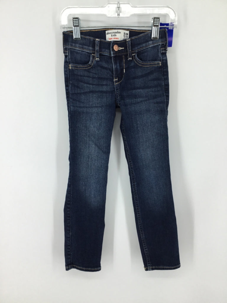 Abercrombie Child Size 5 Blue Jeans - girls