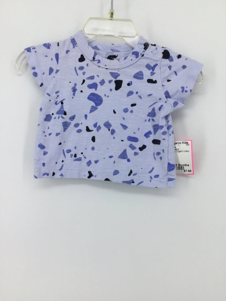 Monica + Andy Child Size 0-3 Months Blue T-shirt - girls