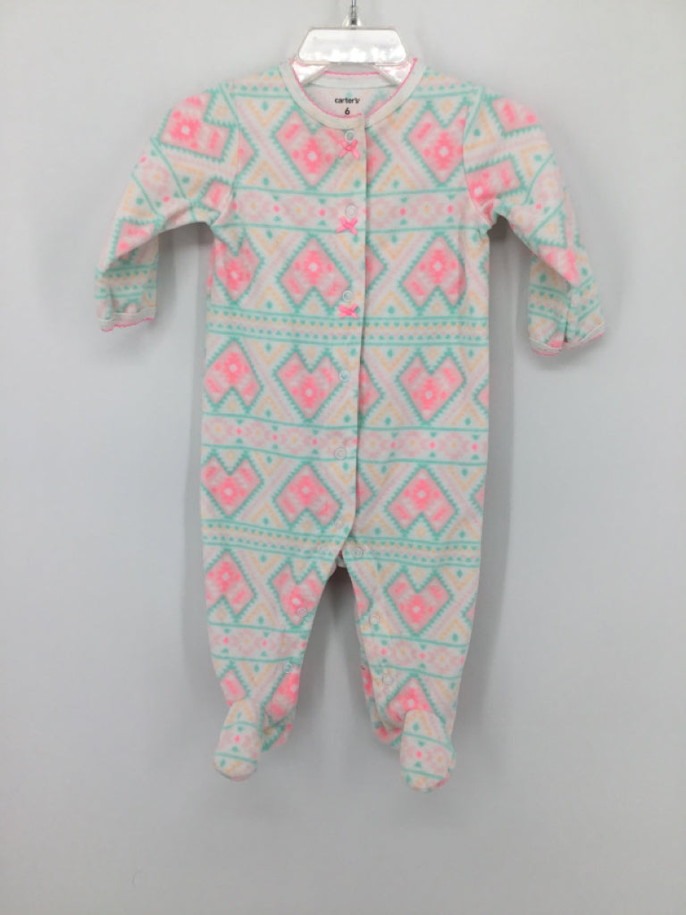 Carter's Child Size 6 Months Pink Sleepers