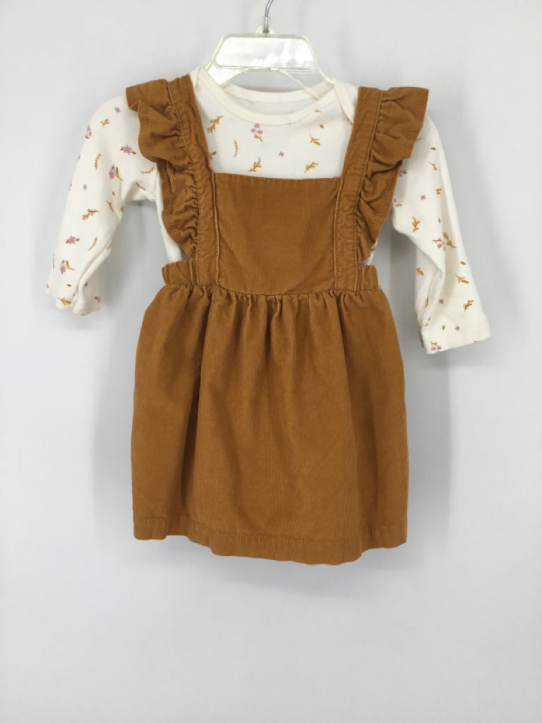 Just One You Made by Carters Child Size 6 Months Mustard Dress - girls