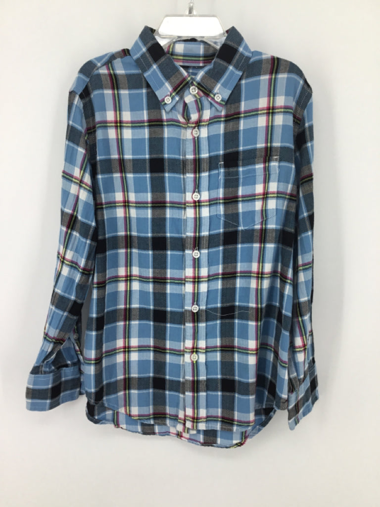 Crewcuts Child Size 6 Blue Plaid Shirt - boys
