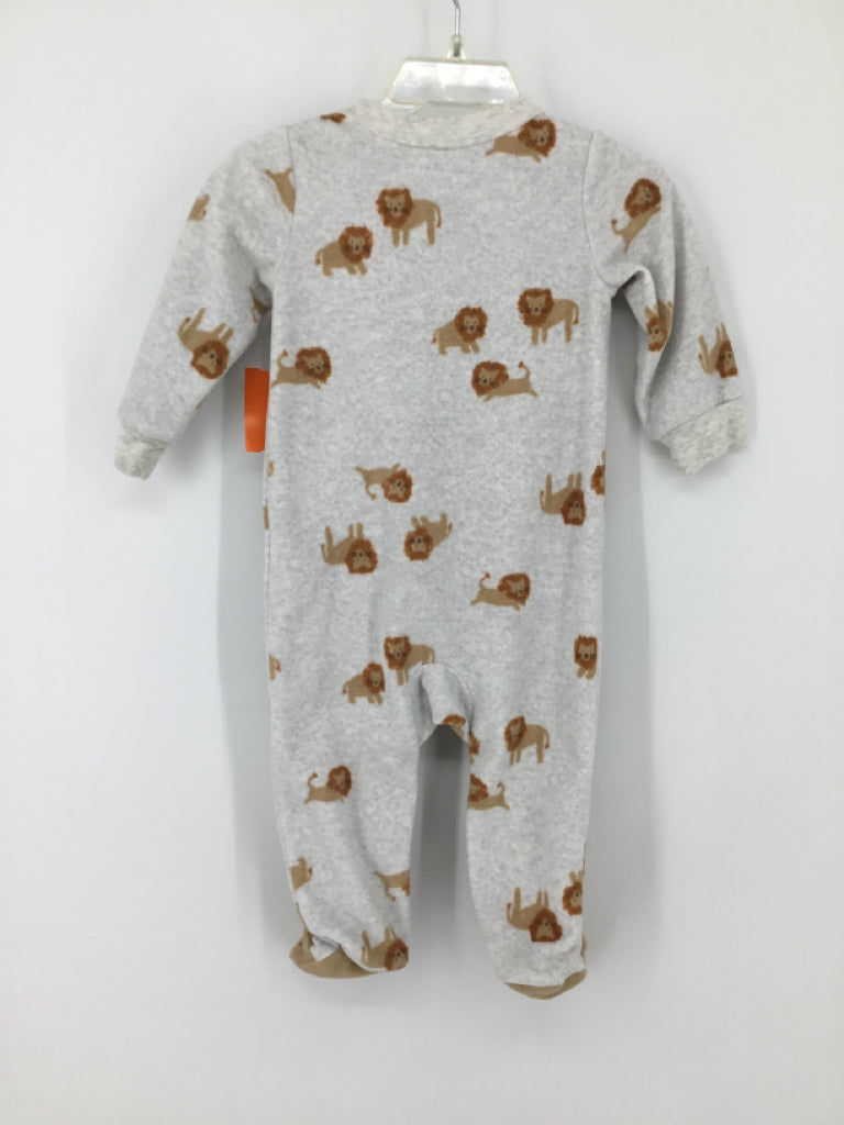 Carter's Child Size 9 Months Gray Sleepers