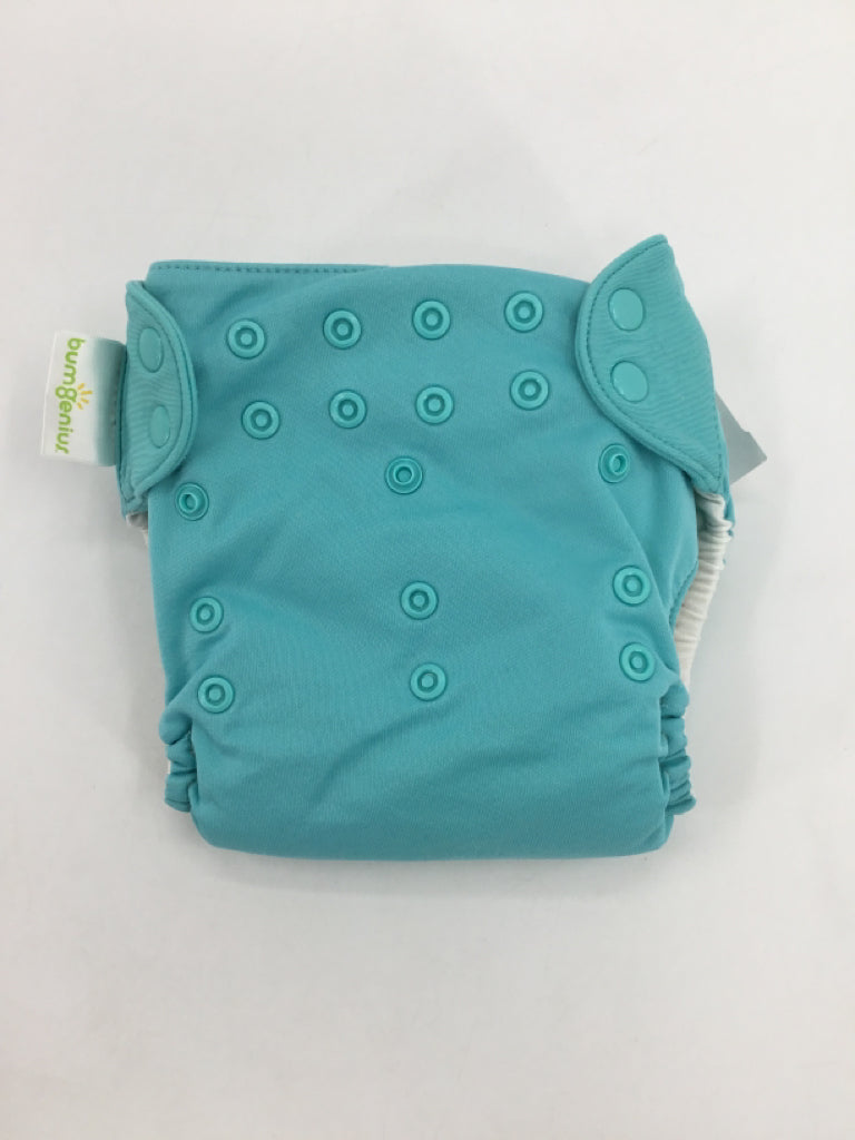 Bum Genius Child Size One Size Blue Solid Pocket Cloth Diaper