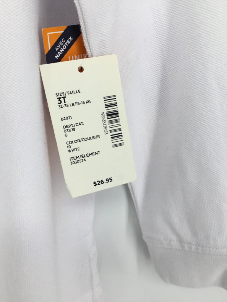 Gymboree Child Size 3 White Solid Shirt - boys