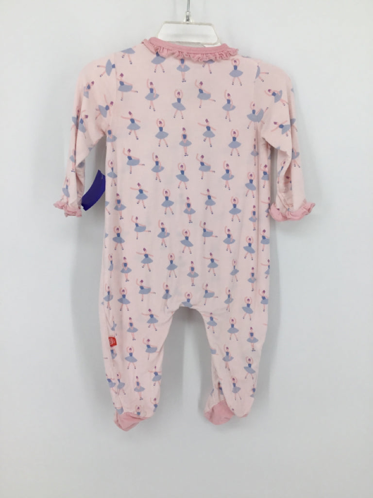 Magnetic Me Child Size 3-6 Months Pink Sleepers