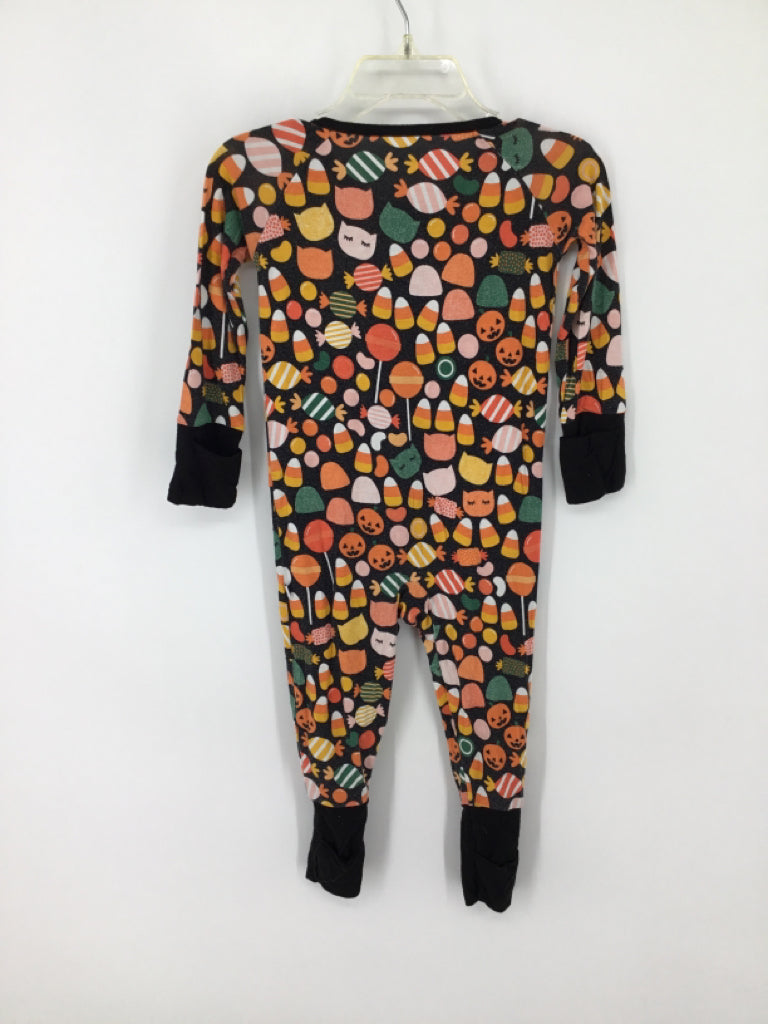 Little Sleepies Child Size 6-12 Months Black Halloween Pajamas