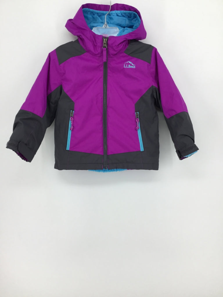 LL Bean Child Size 2 Purple Outerwear - girls