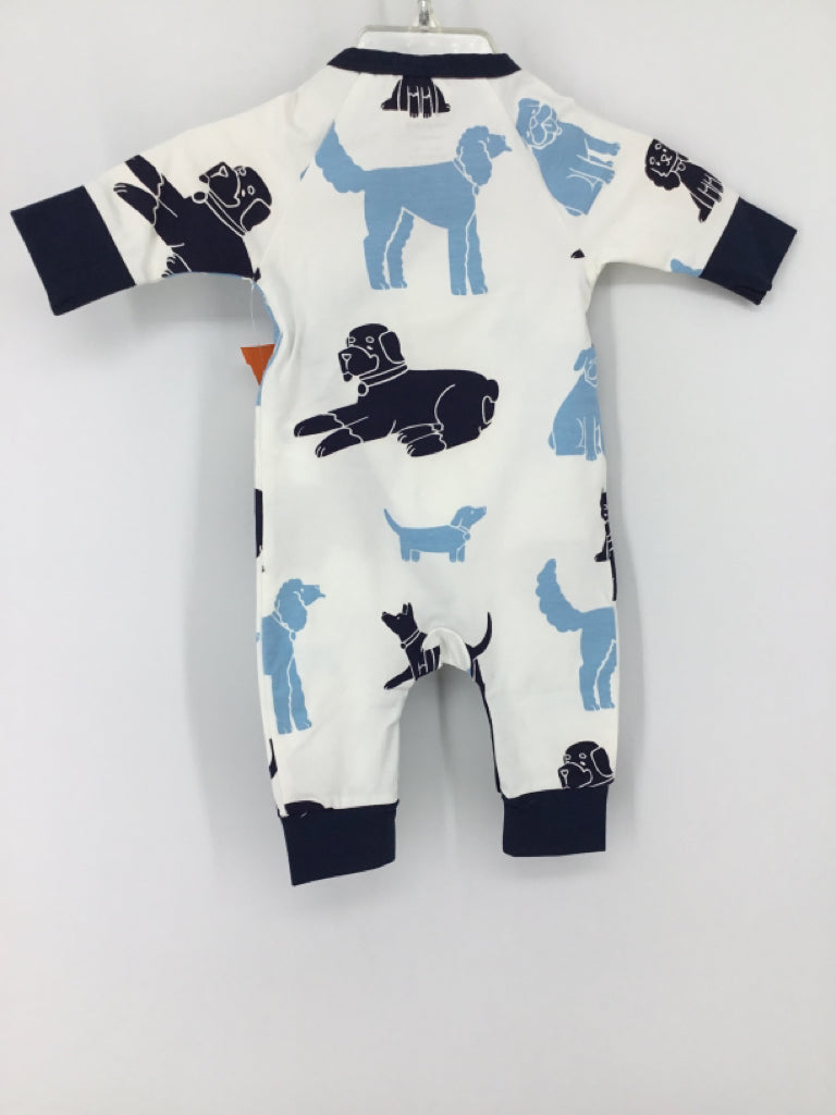 Monica + Andy Child Size Newborn Navy Dog Outfit - boys