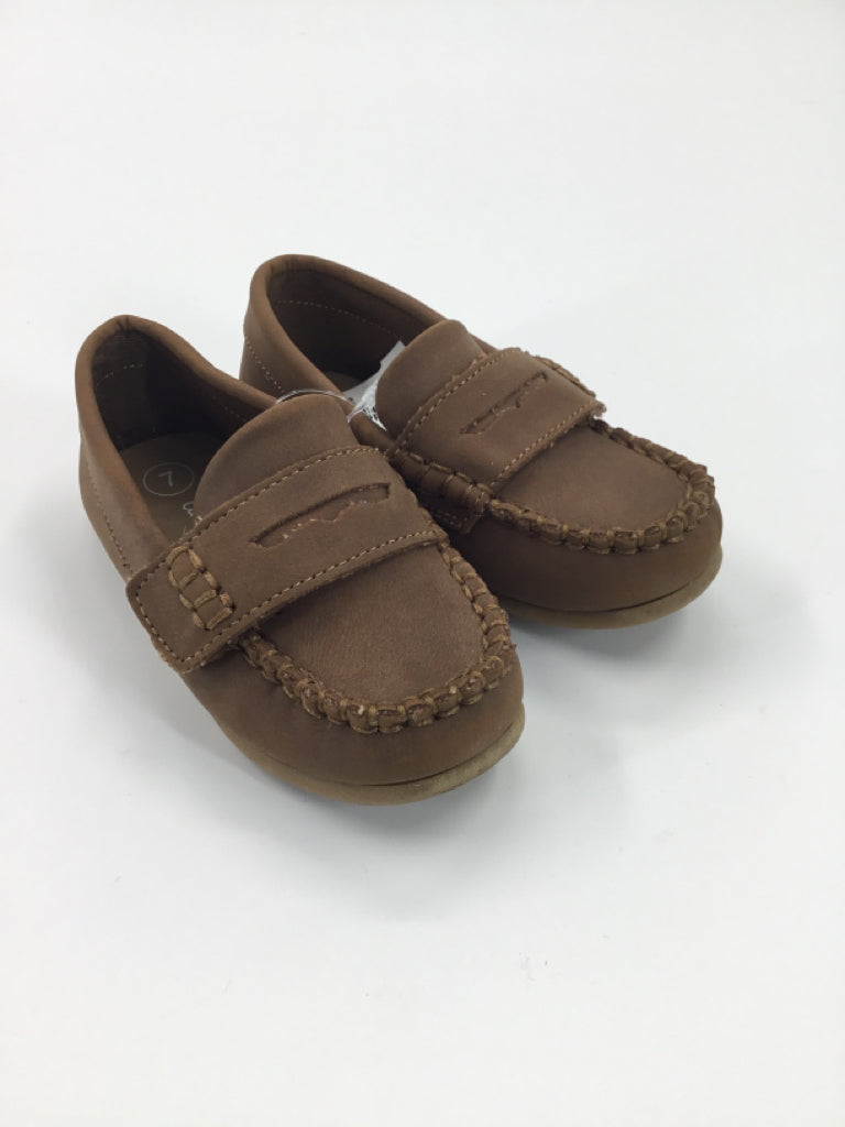 Cat & Jack Child Size 7 Toddler Brown Dress Shoes