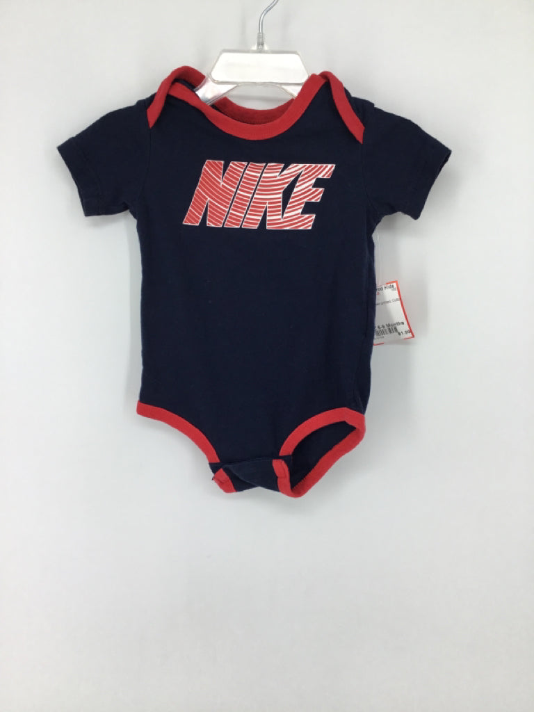 Nike Child Size 6-9 Months Navy Onesie