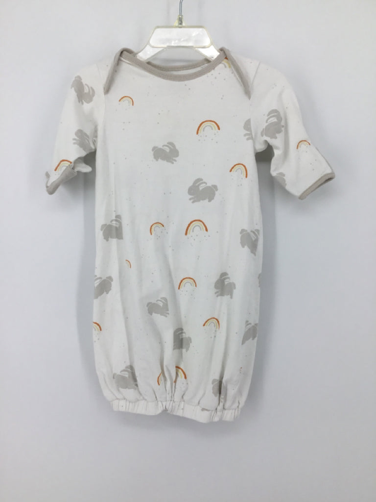 Bunnies by the Bay Child Size 0-3 Months White Sleepers
