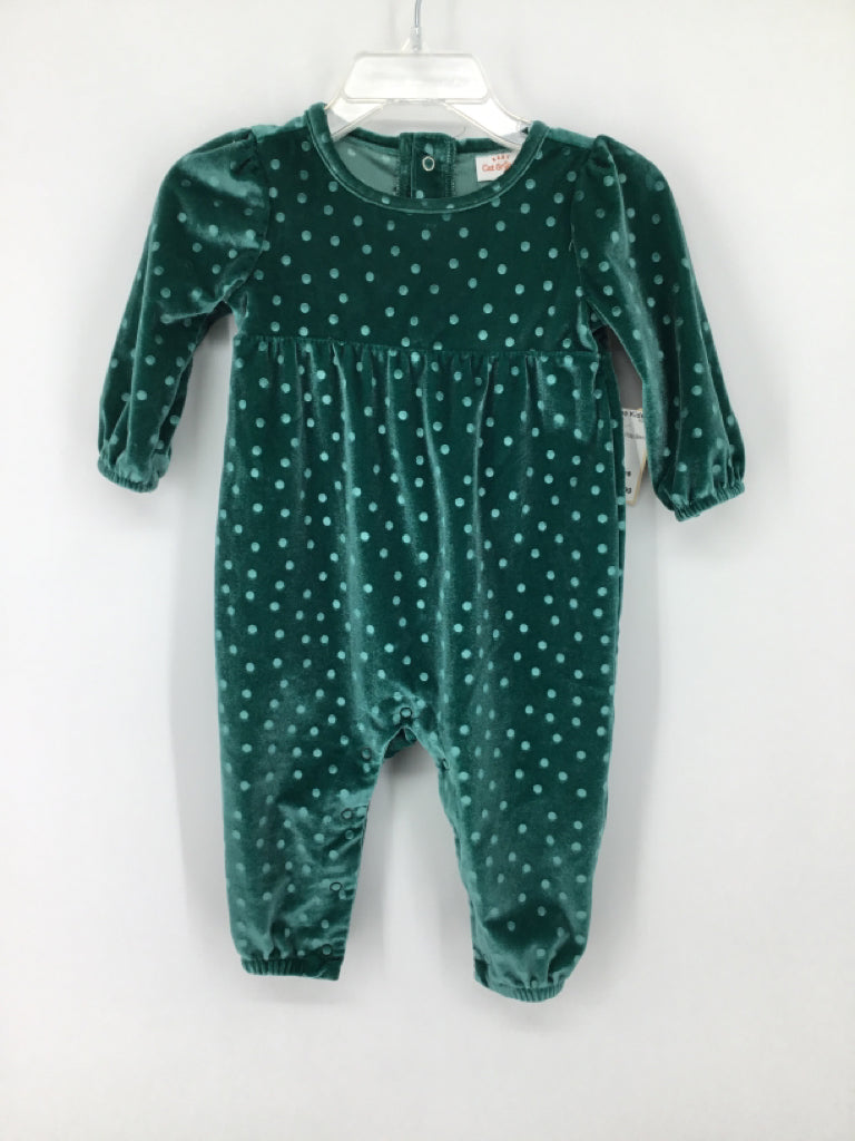 Cat & Jack Child Size 3-6 Months Green Outfit - girls