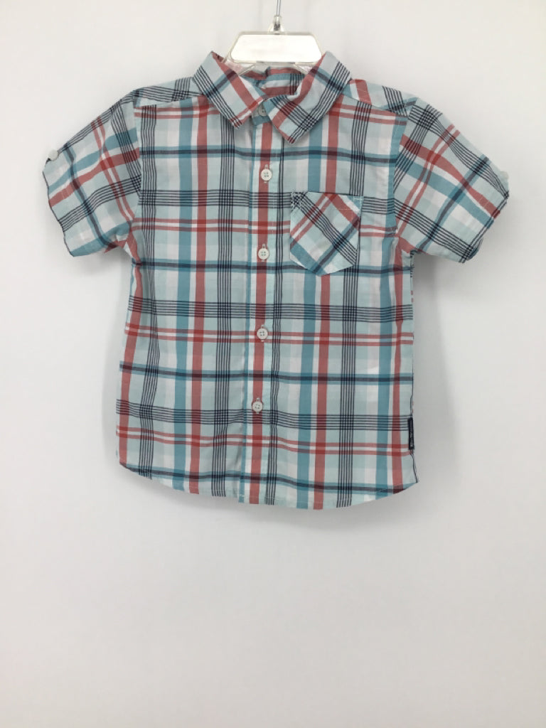 Ben Sherman Child Size 24 Months Blue Plaid Shirt - boys
