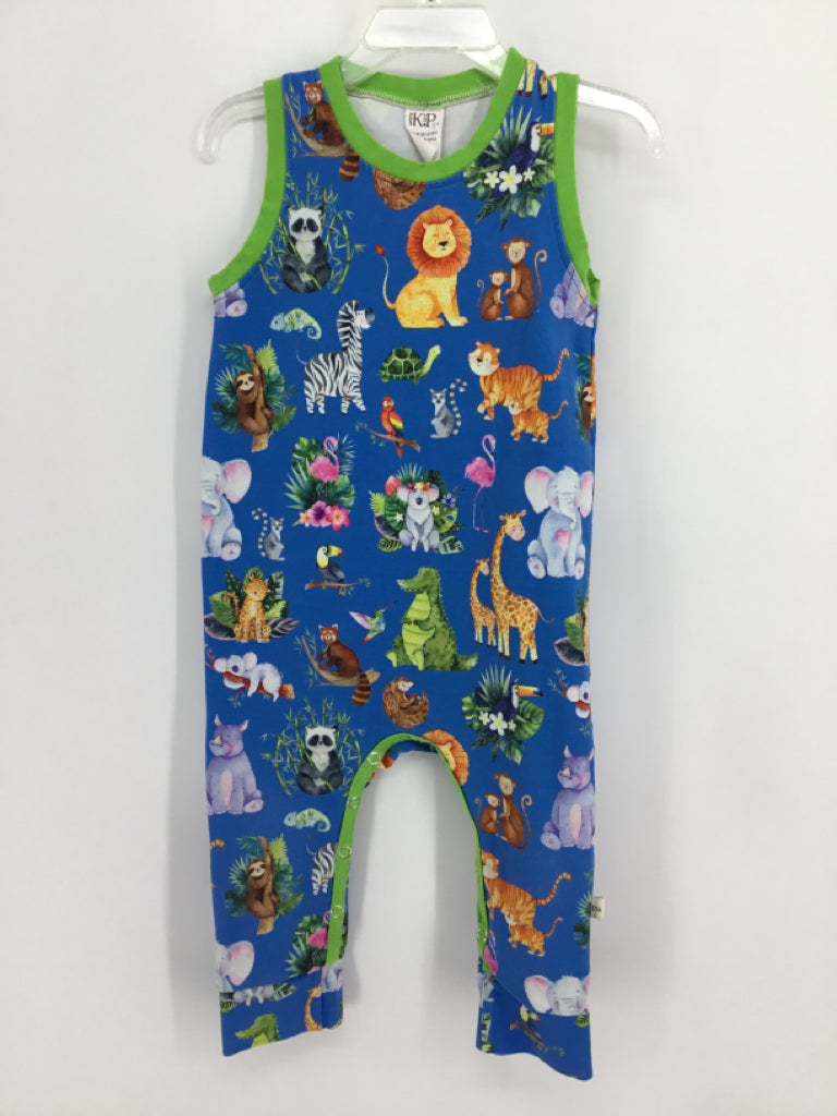KP Child Size 24 Months Blue Print Outfit - boys