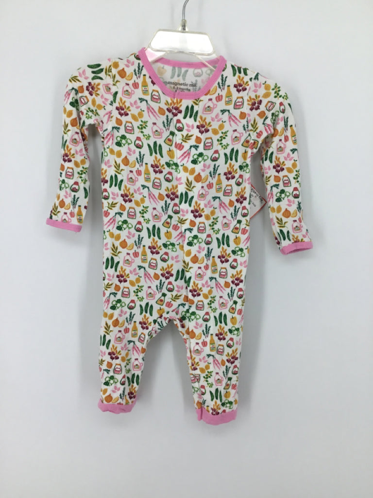Magnetic Me Child Size 0-3 Months Multi-Color Pajamas - girls