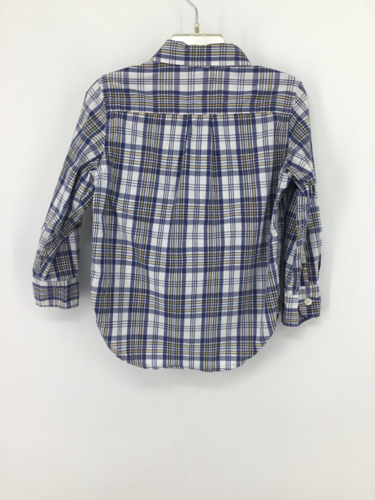 Baby Gap Child Size 2 Blue Plaid Shirt - boys