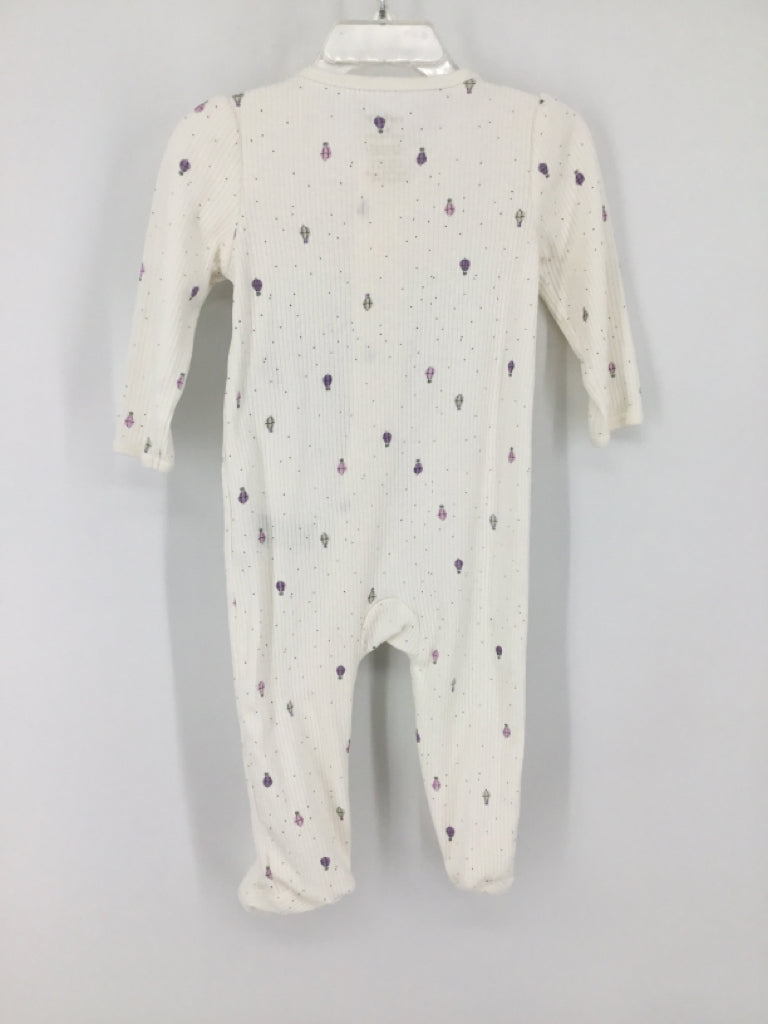 Carter's Child Size 9 Months White Sleepers