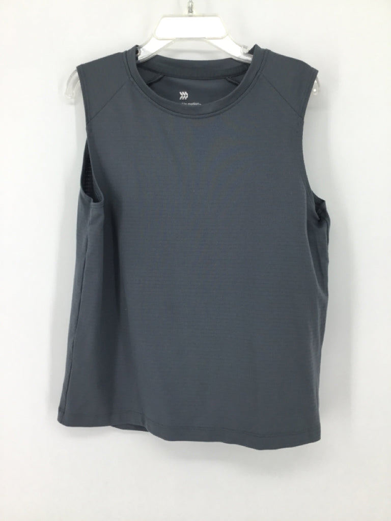 All In Motion Child Size 6 Gray Solid Tank top - boys