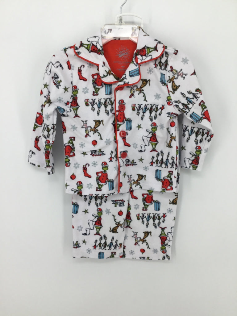 The Grinch Child Size 18 Months White Christmas Pajamas