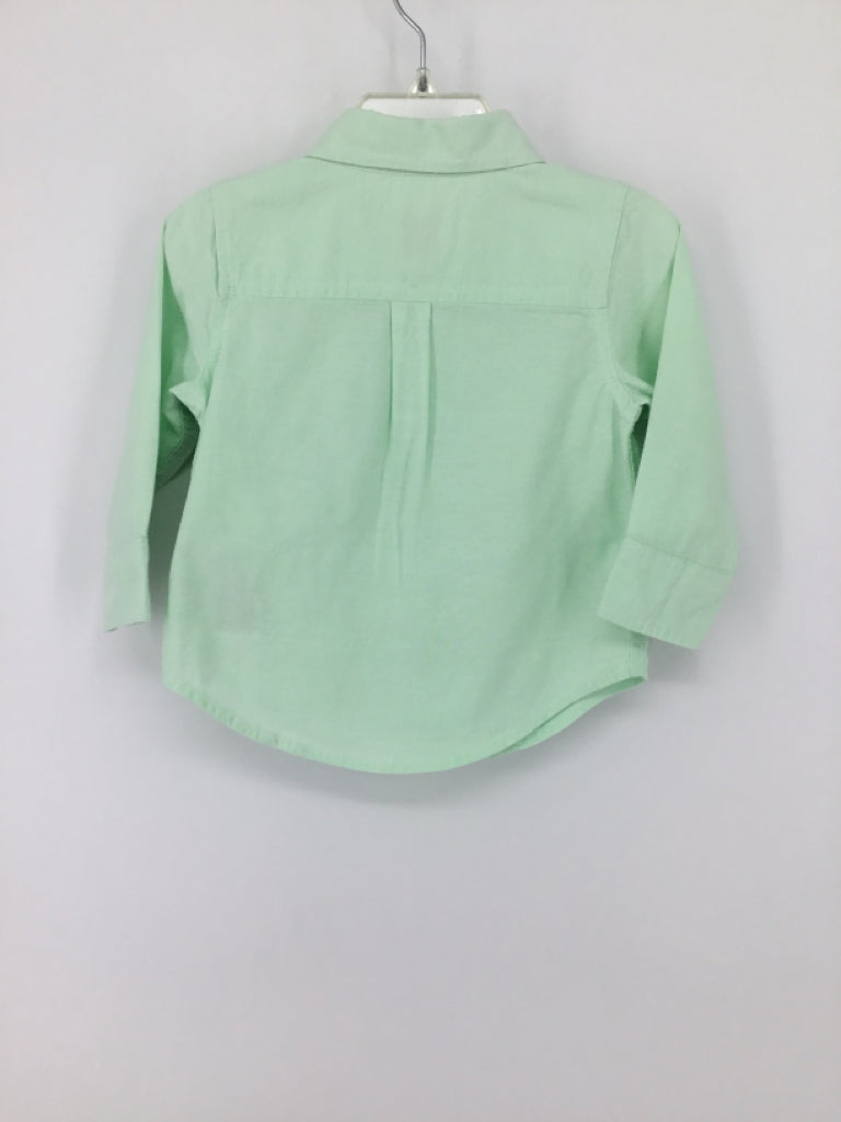 Old Navy Child Size 12-18 Months Green Solid Shirt - boys