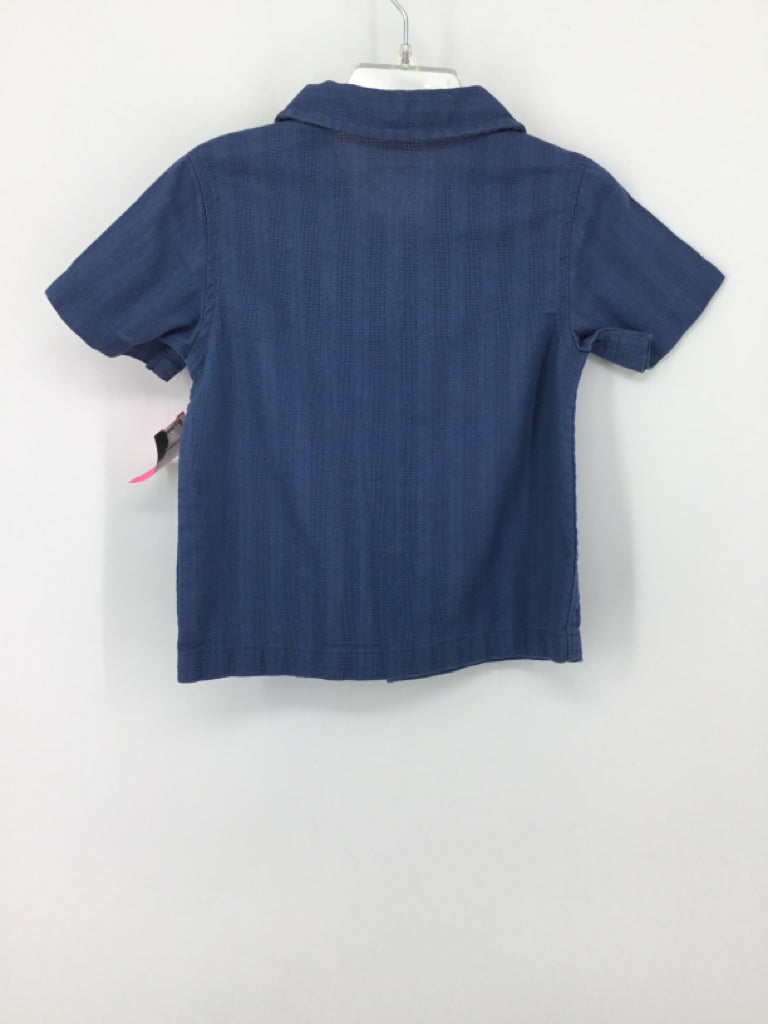 Cat & Jack Child Size 2 Blue Embellished Shirt - boys